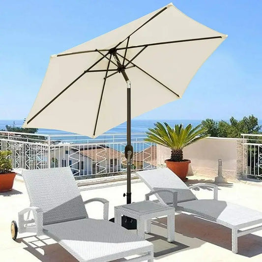 7.5ft Outdoor sunshade Umbrella for Inground Pool Balcony Backyard patio garden Multiple people big Umbrella